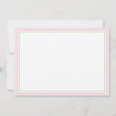 装飾刈り込み法のブライダルシャワーの招待状 招待状 (裏面)