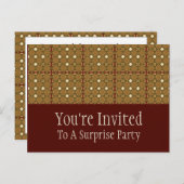 装飾刈り込み法の招待状の郵便はがき インビテーションポストカード (正面/裏面)