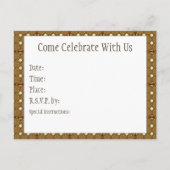 装飾刈り込み法の招待状の郵便はがき インビテーションポストカード (裏面)