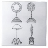 装飾刈り込み法は「Hypnerotomachia Poliphili」から、設計します、 タイル (正面)