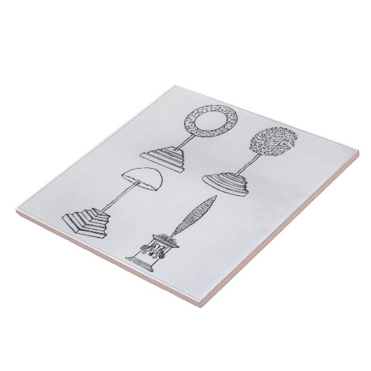 装飾刈り込み法は「Hypnerotomachia Poliphili」から、設計します、 タイル (側面)