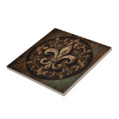 装飾動揺して（紋章の）フラ・ダ・リ タイル (側面)