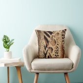 装飾動物のパターンデザインプリントのテクスチャファー クッション (椅子)