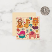 装飾動物 ノートカード (正面/裏面インサイチュ)