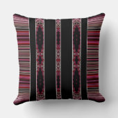 装飾南西ピンクマウブパターンデザイン クッション (裏面)