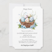 装飾卵かご及び卵狩り2 招待状 (正面)