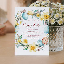 装飾卵とフローラ年ハッピーイースター