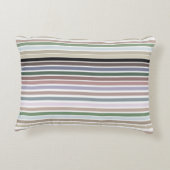 装飾及びカラフル ストライプ アクセントクッション (裏面)