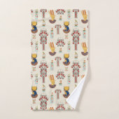 装飾古代エジプトの継ぎ目のないパターン バスタオルセット (ハンドタオル)