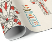 装飾古代エジプトの継ぎ目のないパターン ラッピングペーパー (ロールコーナー)