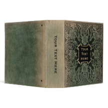 装飾古本表紙：レトロフローラデザイン