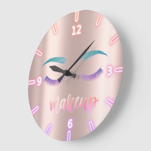 装飾可能なクールトレンディーバラ金ゴールドフェイクグリッターラヘス ラージ壁時計 (傾斜)