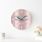 装飾可能なクールトレンディーバラ金ゴールドフェイクグリッターラヘス ラージ壁時計 (ホーム)