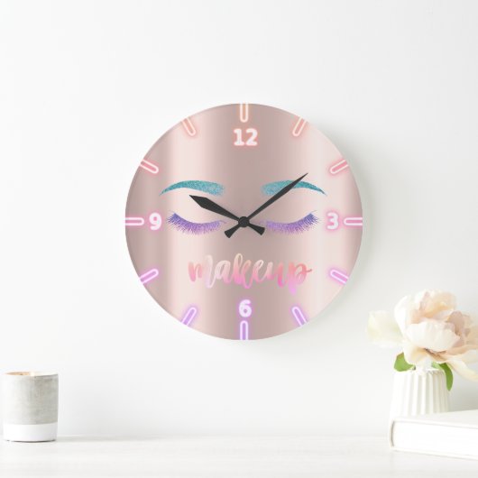 装飾可能なクールトレンディーバラ金ゴールドフェイクグリッターラヘス ラージ壁時計 (ホーム)