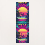 装飾可能な合成波/気化波レトロ80s ヨガマット (正面)