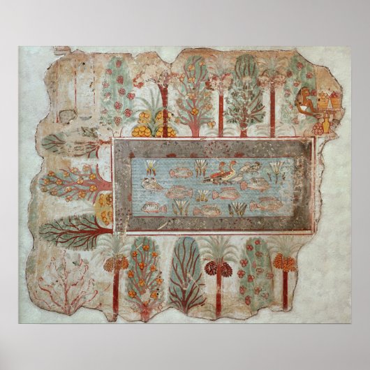 装飾品のある私有地の庭園 ポスター (正面)