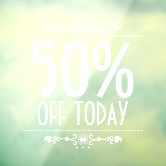 装飾品の割引販売 ウィンドウサイン (シート3)