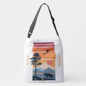 装飾品ウルフインランドスケープカスタム クロスボディバッグ (裏面)