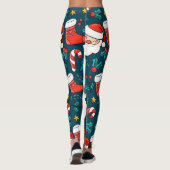 装飾品クリスマスサンタスとジンジャーブレッドマン レギンス (裏面)