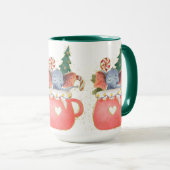 装飾品クリスマスゾウ魅力的ェンマグ マグカップ (正面右)