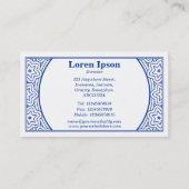 装飾品01 – ネイビーブルオン白 名刺 (裏面)