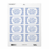 装飾品02 – ネイビーブルオン白 ラベル (フルシート)