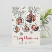 装飾品 |フォトコラージュのホリデーカード シーズンカード (スタンド正面)