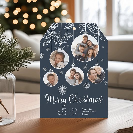 装飾品 |フォトコラージュのホリデーカード シーズンカード
