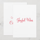 装飾品 招待状 (正面/裏面)