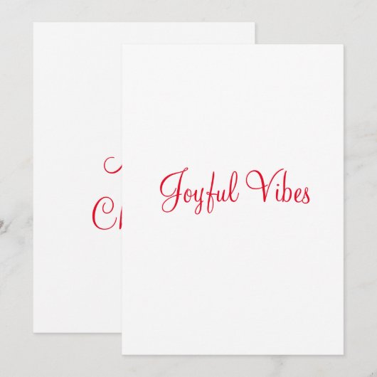 装飾品 招待状 (正面/裏面)