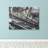 装飾地質カーブロックテクスチャ キャンバスプリント (インサイチュ (ウッドフロア))