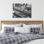 装飾地質カーブロックテクスチャ キャンバスプリント (インサイチュ (寝室))