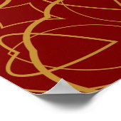 装飾壁紙デザインの形。シームレスなパット ポスター (角)