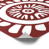 装飾天体ヴィンテージレトロ日が差すこと ポスター (角)