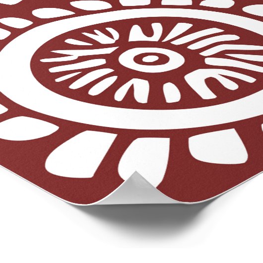 装飾天体ヴィンテージレトロ日が差すこと ポスター (角)