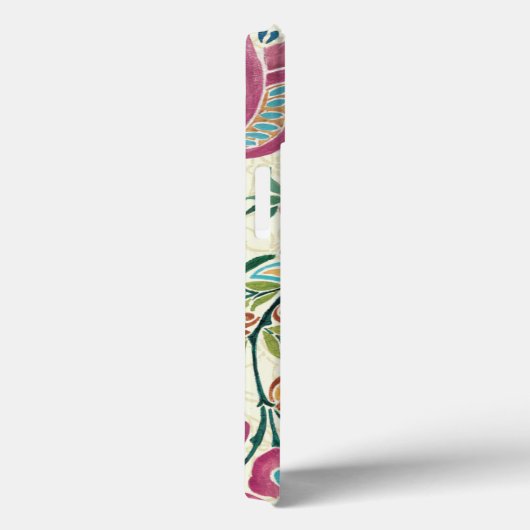 装飾孔雀とカラフル花 Case-Mate iPhoneケース (裏面 / 右)