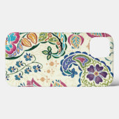 装飾孔雀とカラフル花 Case-Mate iPhoneケース (裏面 (横))