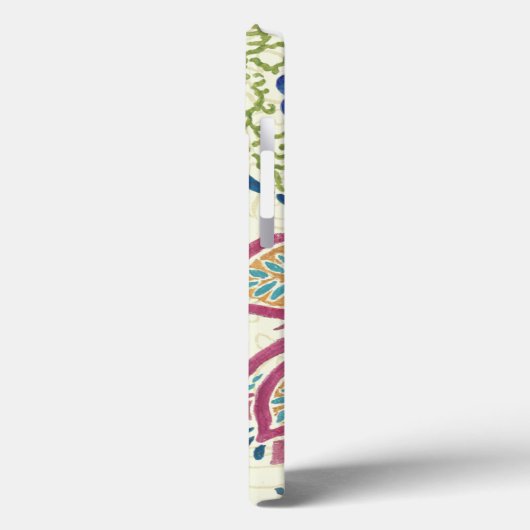 装飾孔雀とカラフル花 Case-Mate iPhoneケース (裏面 / 左)