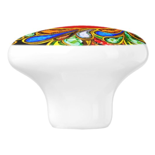 装飾宝石ドロワきらきら光るーブノブ – SRF セラミックノブ (側面)