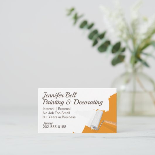 装飾家の画家 名刺 (スタンド正面)