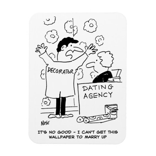 装飾屋、壁紙の柄を合わせられず マグネット (縦)