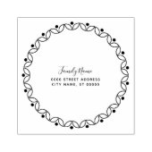 装飾差出人住所ゴム印 ラバースタンプ (インプリント)