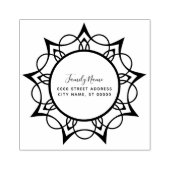 装飾差出人住所ゴム印 ラバースタンプ (インプリント)