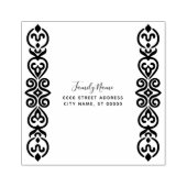 装飾差出人住所ゴム印 ラバースタンプ (インプリント)