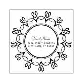 装飾差出人住所ゴム印 ラバースタンプ (インプリント)