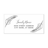 装飾差出人住所自己スタンプ セルフインキングスタンプ