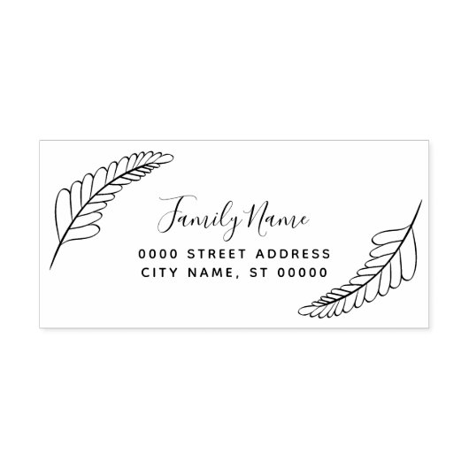 装飾差出人住所自己スタンプ セルフインキングスタンプ (デザイン)