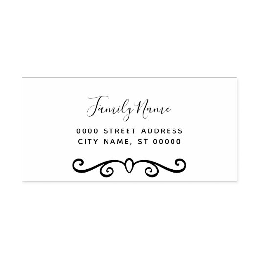 装飾差出人住所自己スタンプ セルフインキングスタンプ (デザイン)