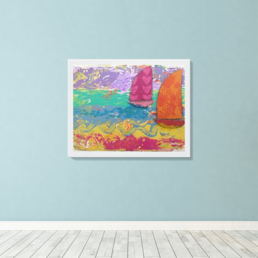 装飾帆 キャンバスプリント (インサイチュ (ウッドフロア))