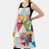 装飾幾何学的、抽象芸術シームレスなパターン。 エプロン (インサイチュ)